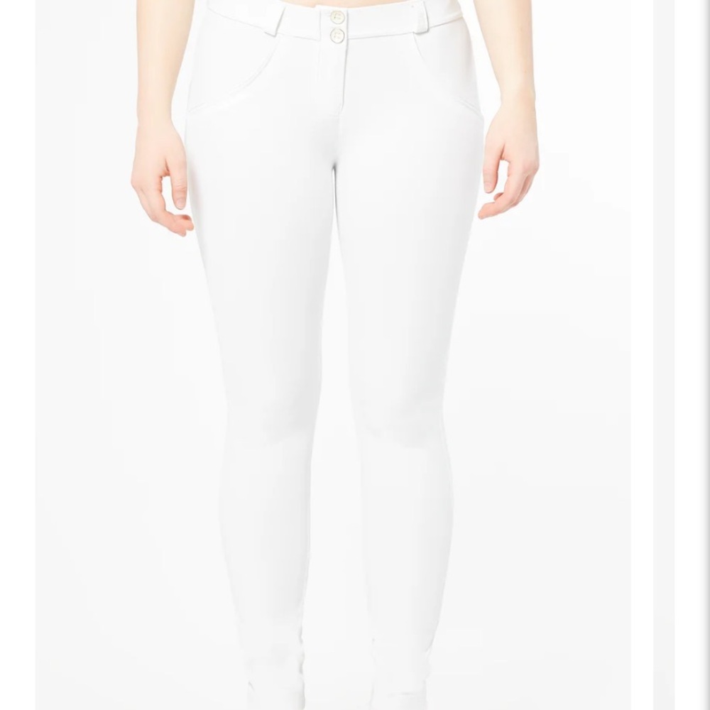 Freddy WR.UP classic rise, full length. White.